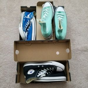 Bundle of 3 Pairs Like New Converse High Tops